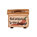 Red pepper in the luggage