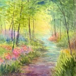水彩画原画　帆走・江の島ヨットハーバー　＃643 水彩画原画 帆走ヨット・江の島ヨットハーバー - ショップ 松下