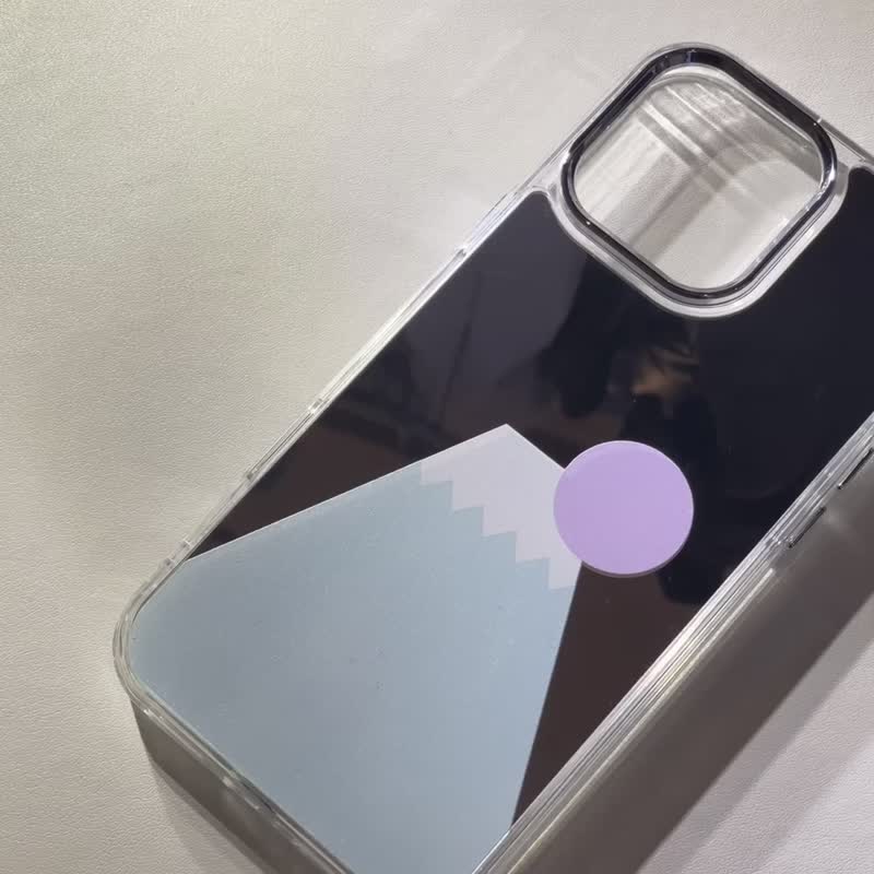 Graphic Print - Pastel Blue Mirror Fuji Mountain | Custom Phone case - เคส/ซองมือถือ - พลาสติก สีน้ำเงิน