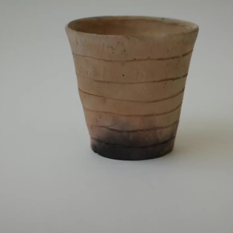 野燒陶盆 - 盆栽/植栽 - 陶 咖啡色