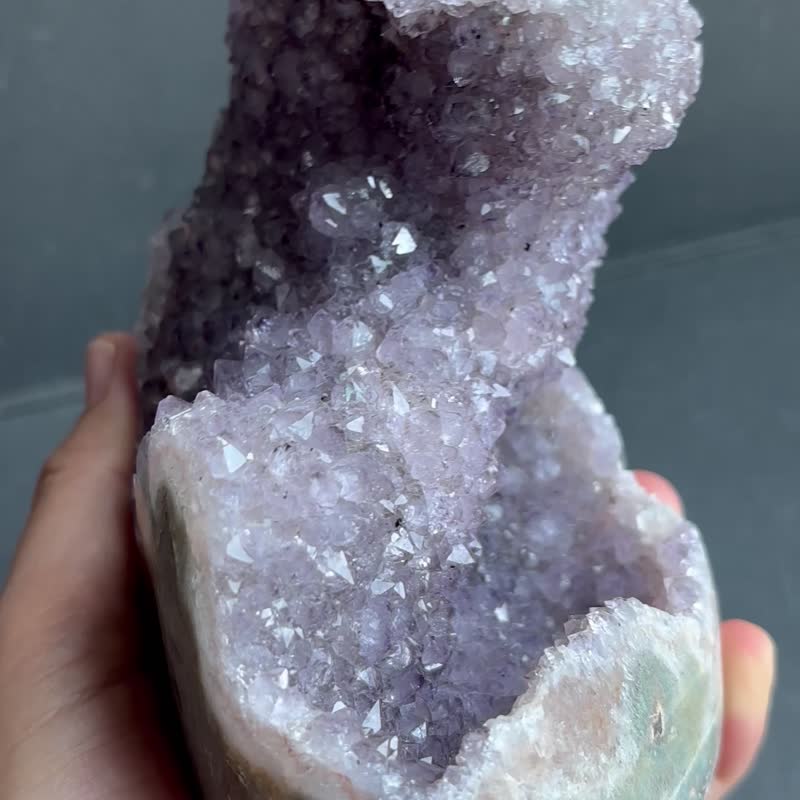 *奇石系列* 獨特的美 - 天然紫水晶礦石 Natural crystal - 擺飾/家飾品 - 水晶 紫色