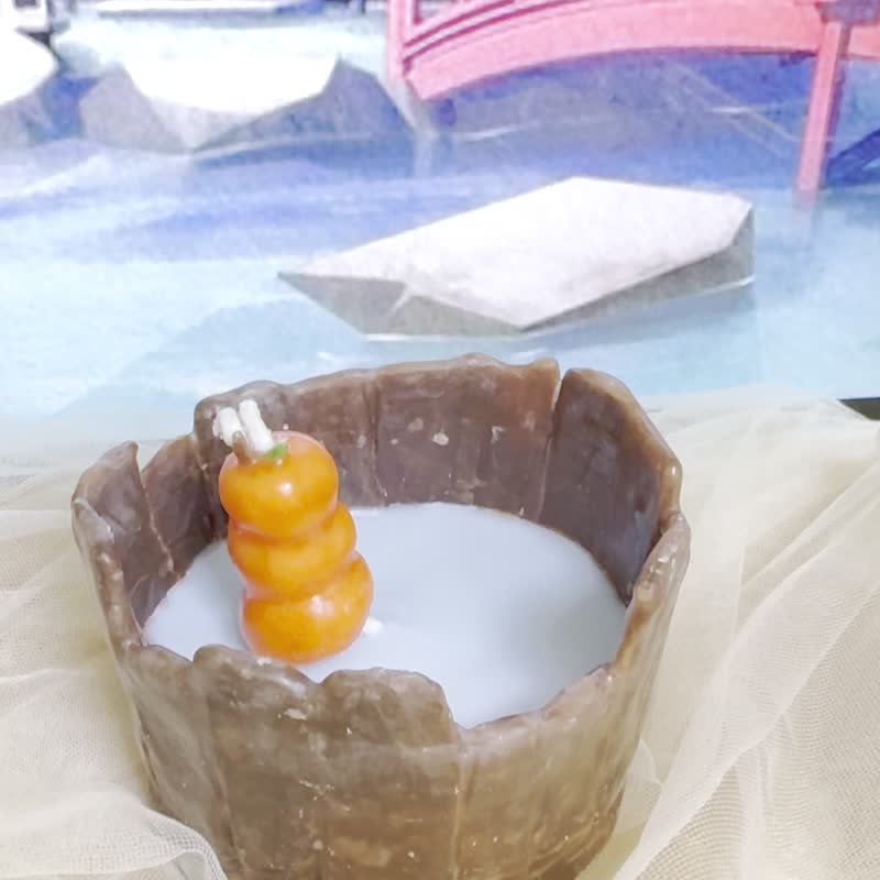 [Begleitan Exclusive] Handmade Candle - Capybara Bath - Items for Display - Wax Brown