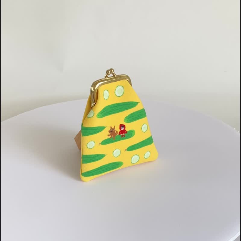 口紅口金包 – 蔬菜派對  2支裝 小紅帽與大野狼 聖誕包裝 - 化妝包/收納袋 - 棉．麻 多色