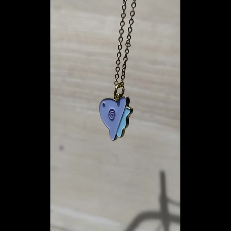 Sperm Whale Pendant Necklace - 項鍊 - 琺瑯 多色