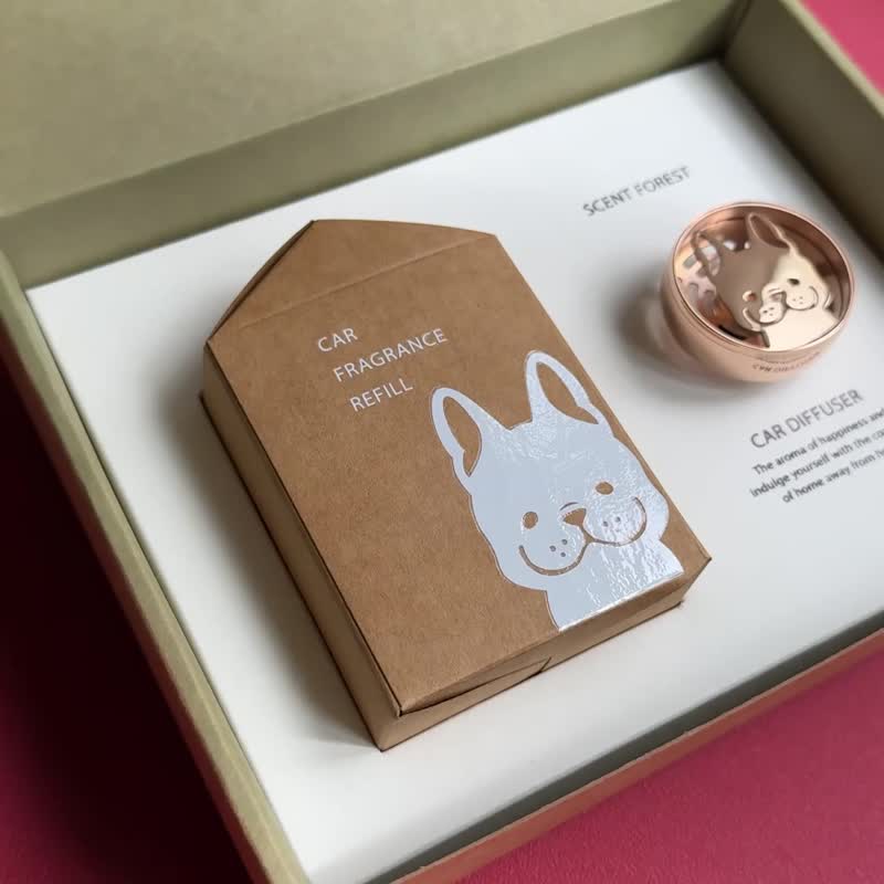 【聖誕禮物包裝】2025聖誕節 - 二代質感金屬車用香氛 - 香氛/精油/擴香 - 不鏽鋼 金色