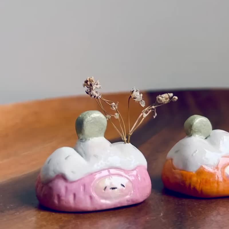 冬眠的山精靈寶寶  軟陶擺飾 - 裝飾/擺設  - 其他材質 