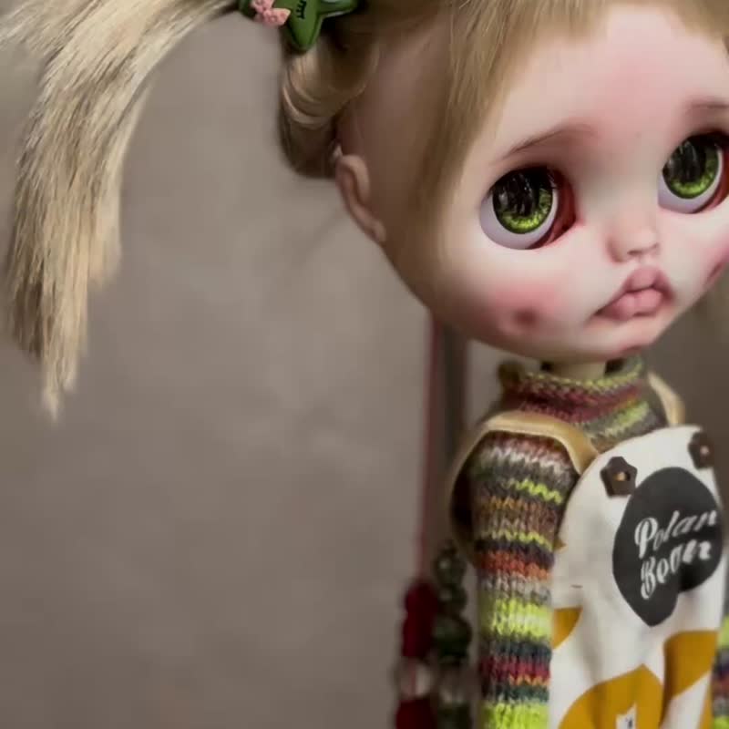 Custom Blythe Doll Ooak Blythe - 玩偶/公仔 - 塑膠 卡其色