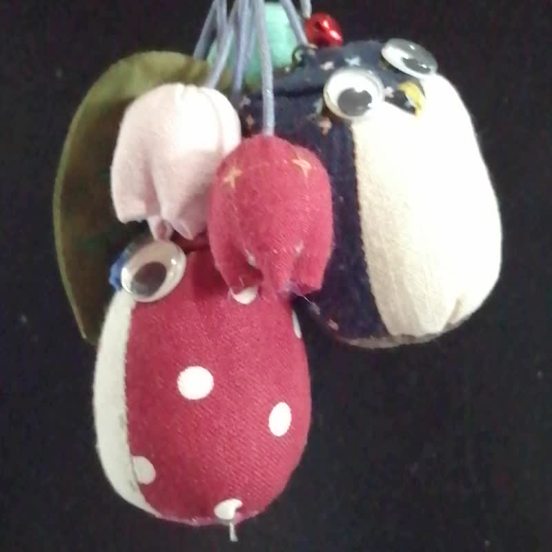 手工猫头鹰钥匙扣 - 鑰匙圈/鑰匙包 - 棉．麻 多色