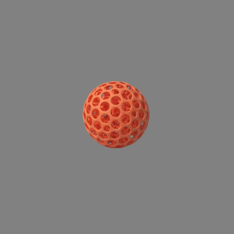 |  3D列印迪芬球 DIFFERENT BALL - 石墨黑  | - 公仔/玩偶 - 塑膠 黑色