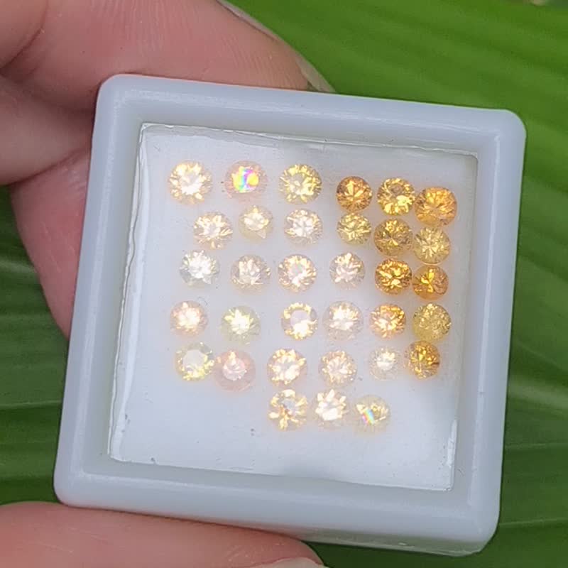 天然泰國黃色藍寶石重 3 克拉用於珠寶製作 - 金工/飾品 - 寶石 黃色