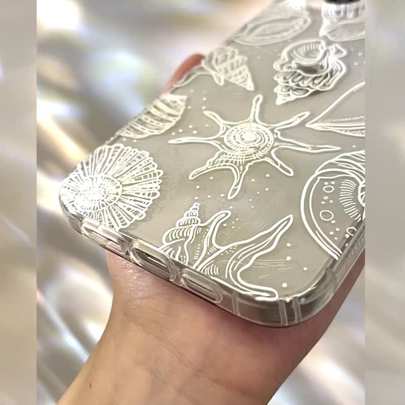 透白貝殼 透&白之舞系列 防摔手機殼 CSBN03 - 手機殼/手機套 - 矽膠 多色