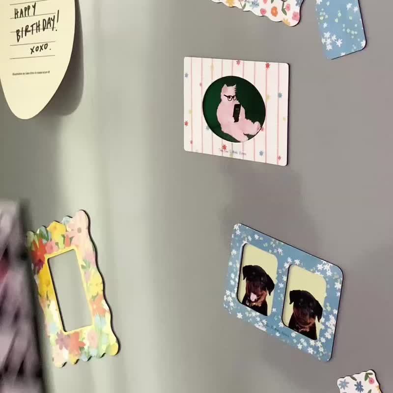 Magnet photo frame for mini photo /photo card/polaroid - 磁鐵 - 塑膠 多色