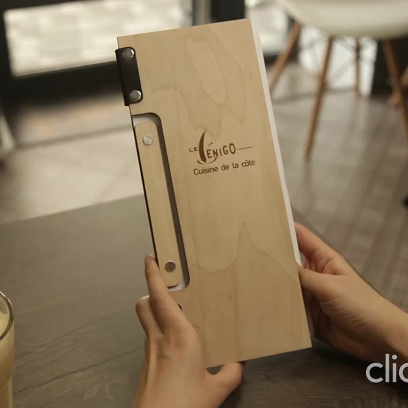 Wooden Menu, Menu, Menu Cover, Restaurant Menu Cover, FREE ENGRAVING - อื่นๆ - ไม้ หลากหลายสี