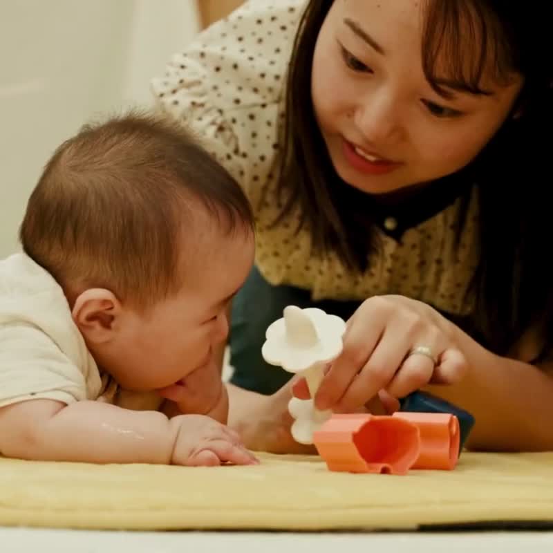 Rice's biting and licking spoon toys (soft)/baby toys/dentifiers/baby toys/newborn toys - ของขวัญวันครบรอบ - วัสดุอื่นๆ ขาว