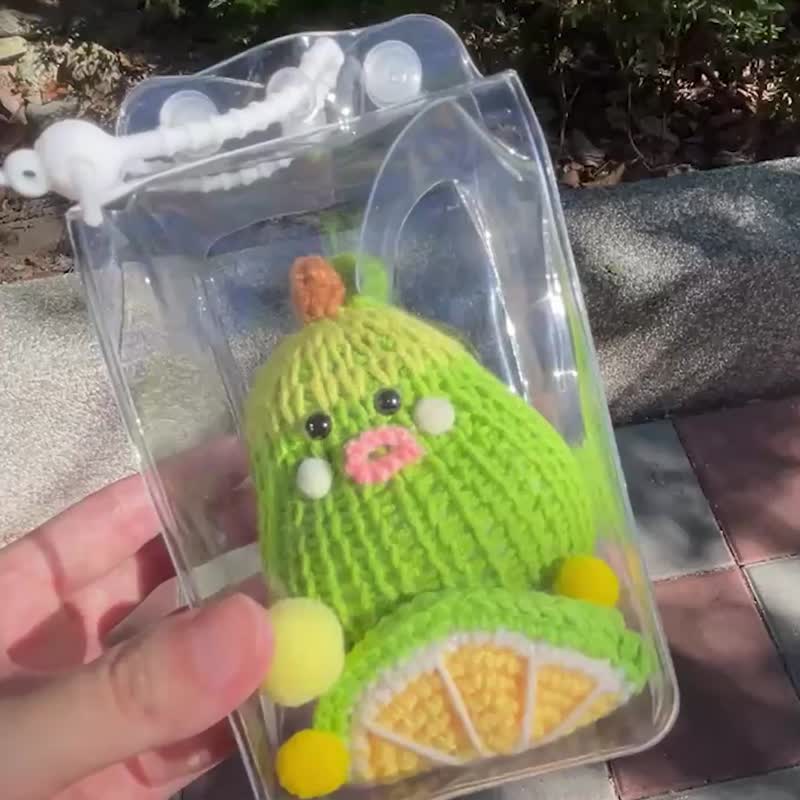 中秋 祈願柚子 好運水果吊飾 / 平安健康 / 招財旺旺來 - 吊飾/掛飾 - 棉．麻 多色