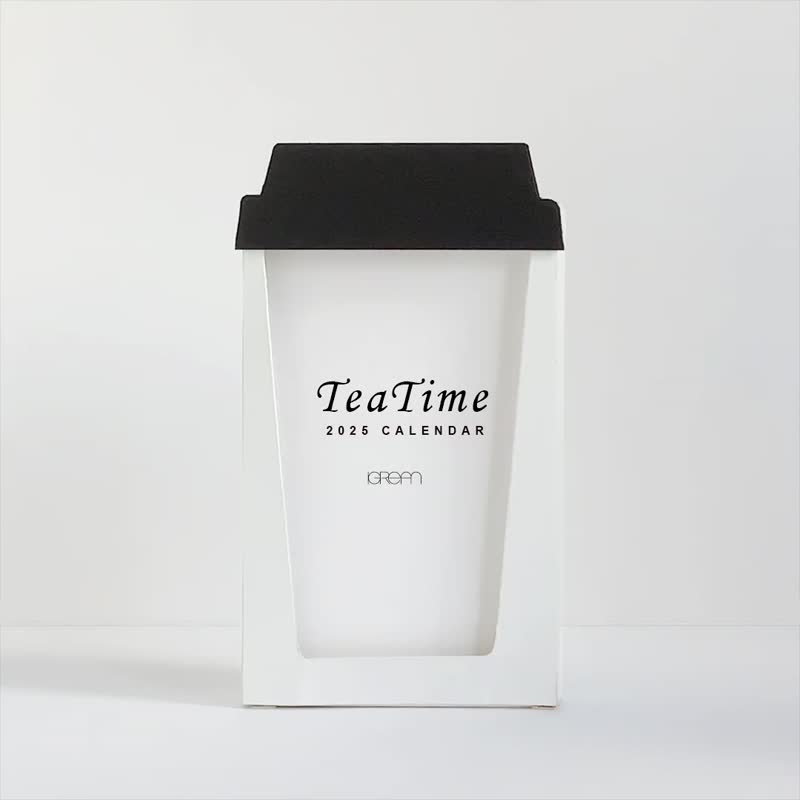 2025 Traveling Tea Time Calendar, Desk Calendar Gift for Christmas - ปฏิทิน - กระดาษ 