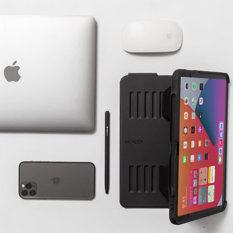 ZUGU iPad case ultra-thin shockproof protective case-11 inches classic black - เคสแท็บเล็ต - หนังเทียม สีดำ