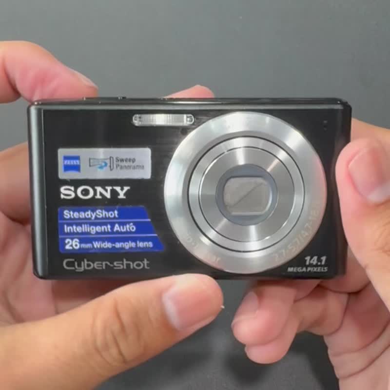 CCD ultra-thin pocket camera Sony DSC W530 overall 80% new digital camera Y2K - Cameras - Plastic Black