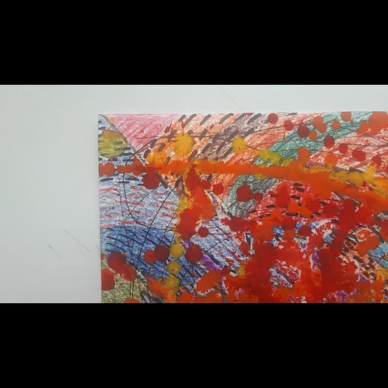 ジャクソン ポロック スタイルの抽象芸術鮮やかでカラフルな絵画