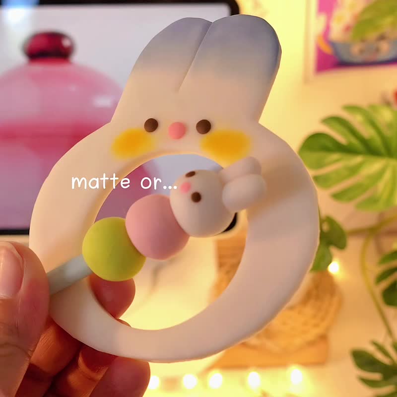 Kawaii Heart Hair Stick – Handmade Polymer Clay Bun Pin with Strawberry Cookie C - 髮夾/髮圈 - 其他材質 