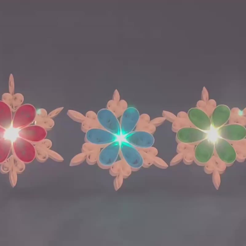 Snowflake Christmas lights/Customized unique snowflake lights/Great party decora - Items for Display - Paper 