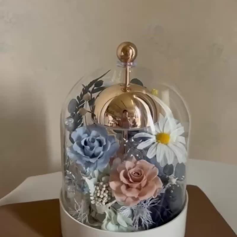 【遇見恆久】風鈴充電式永生花拍拍燈 共3款 - 乾燥花/永生花 - 植物．花 