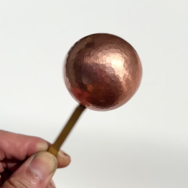 Hammered Copper Coffee Scoop - Coffee Pots & Accessories - Copper & Brass Brown