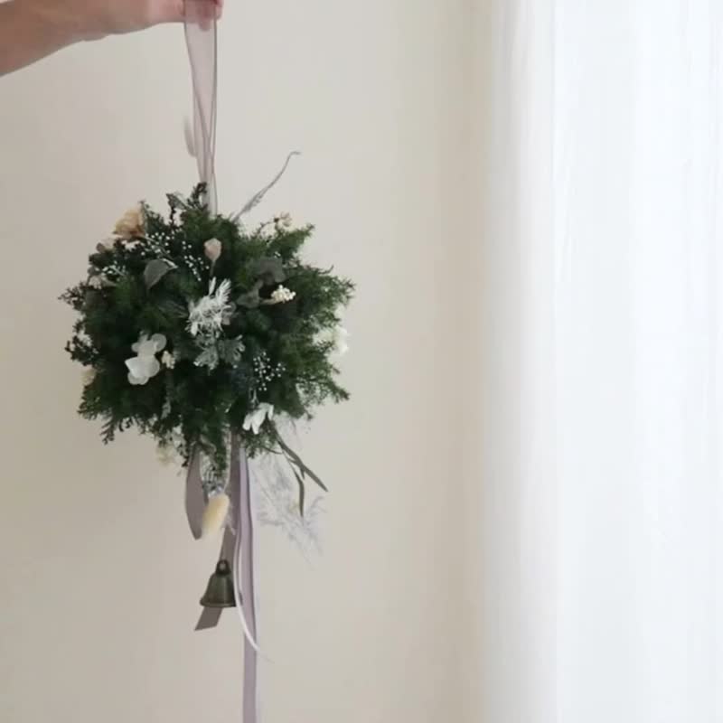 聖誕球掛飾 手作體驗 台中花藝課程 - 植栽/花藝 - 植物．花 