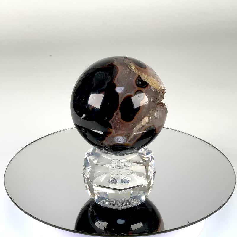 瑪瑙許願晶球 680531 - 擺飾/家飾品 - 水晶 黑色