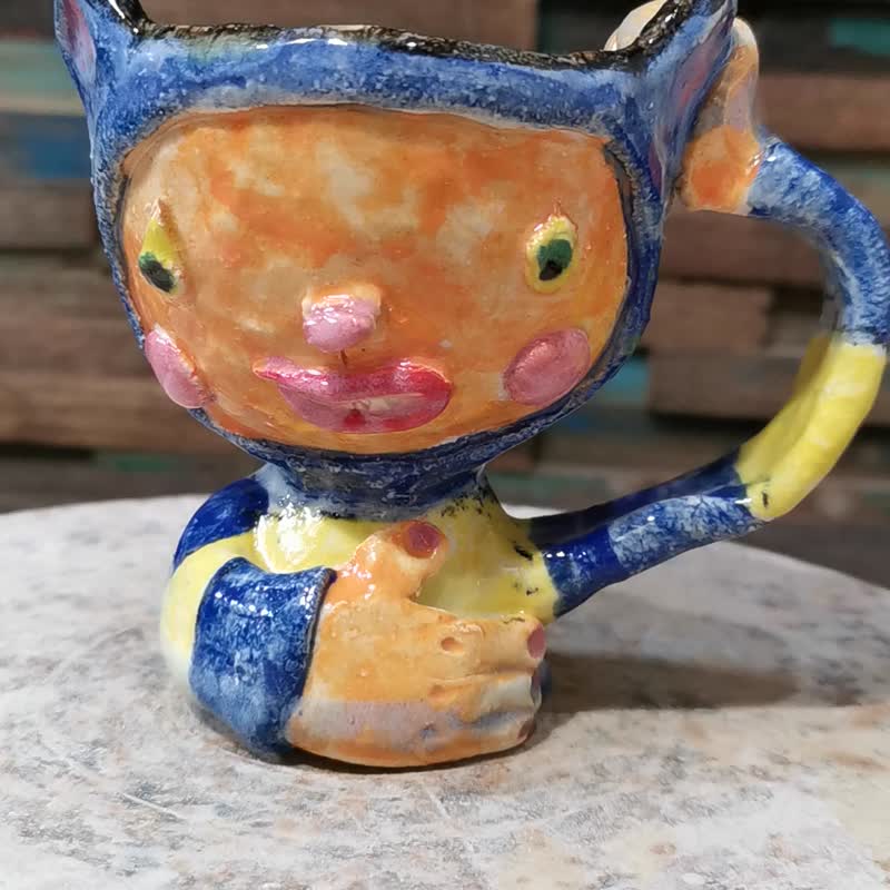 ดินเผา แก้วมัค/แก้วกาแฟ - Mysterious Animal Doll Mug