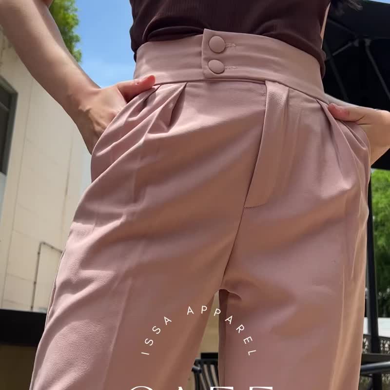 Alice Pants  粉紅色 - 女長褲 - 環保材質 粉紅色