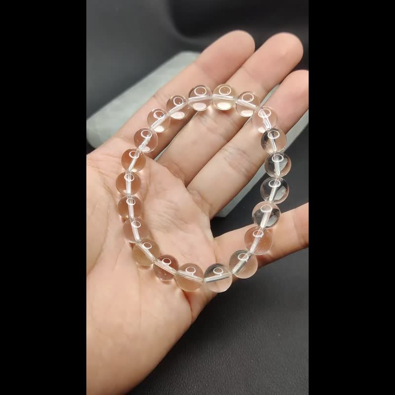 [Customized Products] White Crystal 6-20mm China East China Sea Bracelet Natural Crystal Crystal Bracelet - สร้อยข้อมือ - คริสตัล 