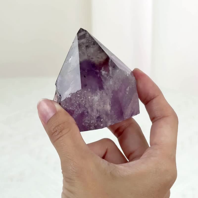 金字塔紫骨幹 030137 - 擺飾/家飾品 - 水晶 紫色