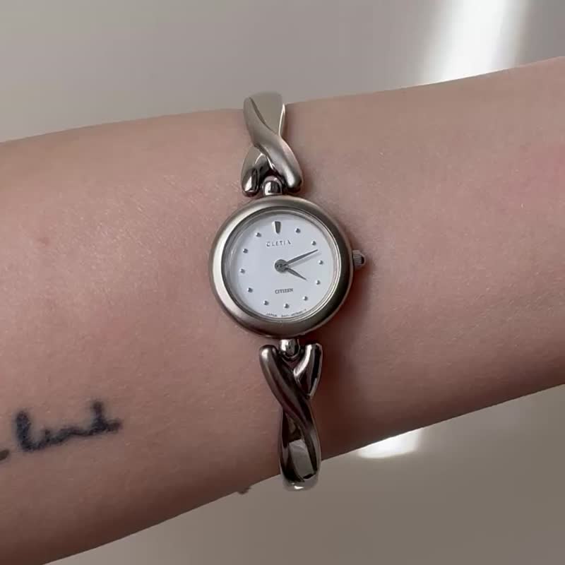 Citizen Cletia中古錶/復古時鐘/時鐘/老錶/vintage watch/女錶 - 女錶 - 其他金屬 銀色