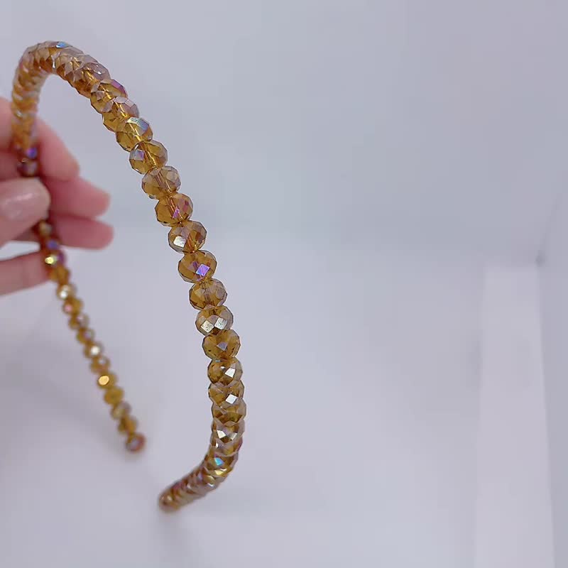 水晶髮箍-NG-Y - 髮箍/髮帶 - 水晶 