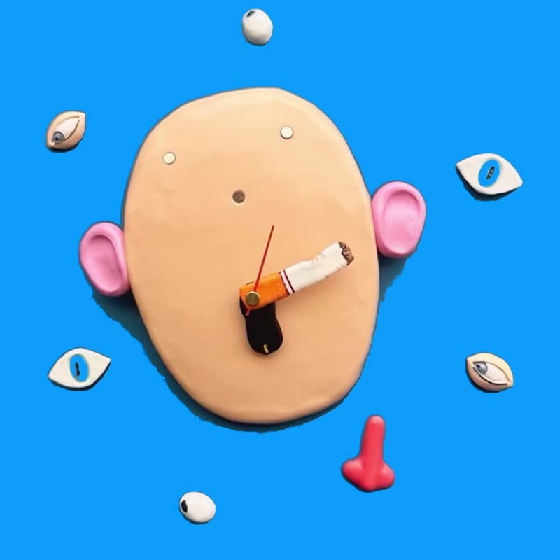 FACE CLOCK - 時鐘/鬧鐘 - 樹脂 多色