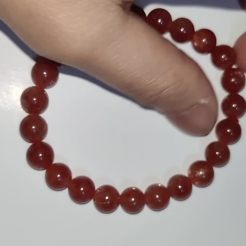 【訂製品】金太陽石 Golden Sun Stone 6-12mm  天然水晶 手串 - 手鍊/手環 - 水晶 