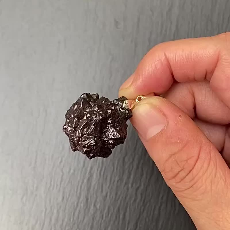 Energy raw stone-natural Egyptian prophecy Stone God communication Stone Tianji Stone 925 sterling silver titanium steel necklace - สร้อยคอ - หิน สีนำ้ตาล