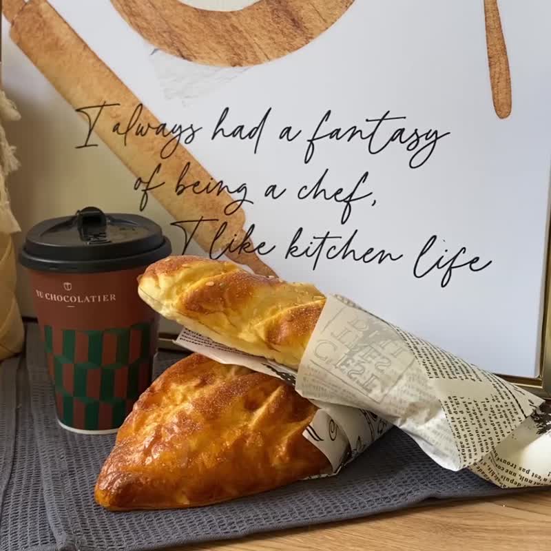 食 • 語錄II -復古餐廚掛畫/早餐店裝飾掛畫/廚房裝飾/餐廳擺設 - 海報/掛畫/掛布 - 棉．麻 咖啡色
