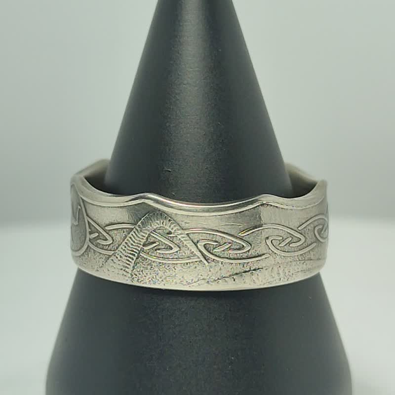 マン島コインリング 50ペンス 2017-2021、メンズコインリング、レディースコインリング - リング・指輪 - 金属 