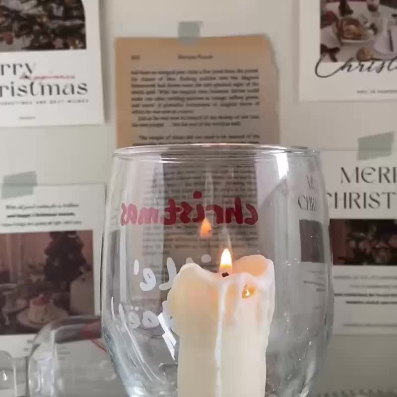 【聖誕系列】經典熔化蠟燭 香氛蠟燭 聖誕禮物 交換禮物 - 香氛蠟燭/燭台 - 蠟 