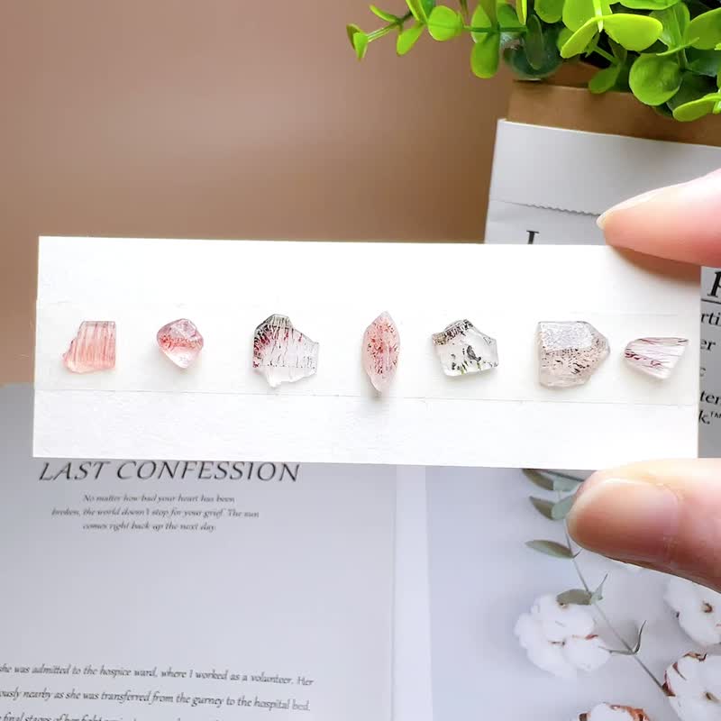 橘黑色系 超七 限量 自選石 耳環 受注製作 客製化 超高頻率水晶 - 耳環/耳夾/耳骨夾 - 水晶 多色