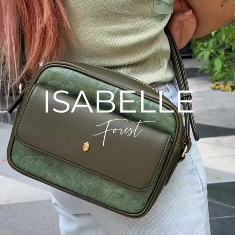 Isabelle Crossbody Bag - Forest - Messenger Bags & Sling Bags - Plants & Flowers Green