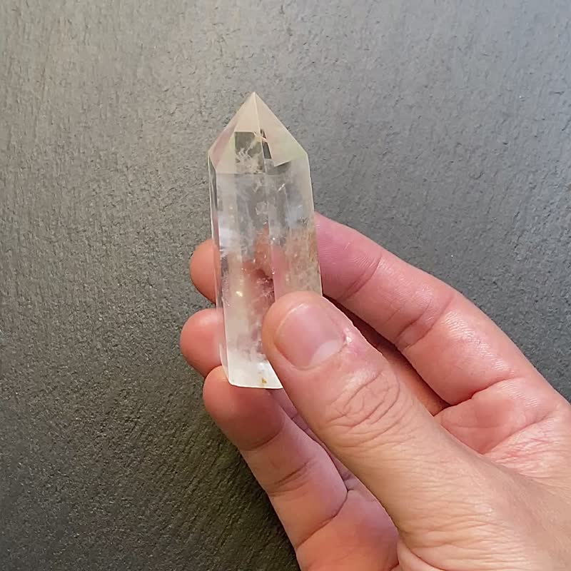 天然冰透藍針白水晶能量柱 天使之翼 避邪擋煞 趨吉開運 快速出貨 - 擺飾/家飾品 - 水晶 多色