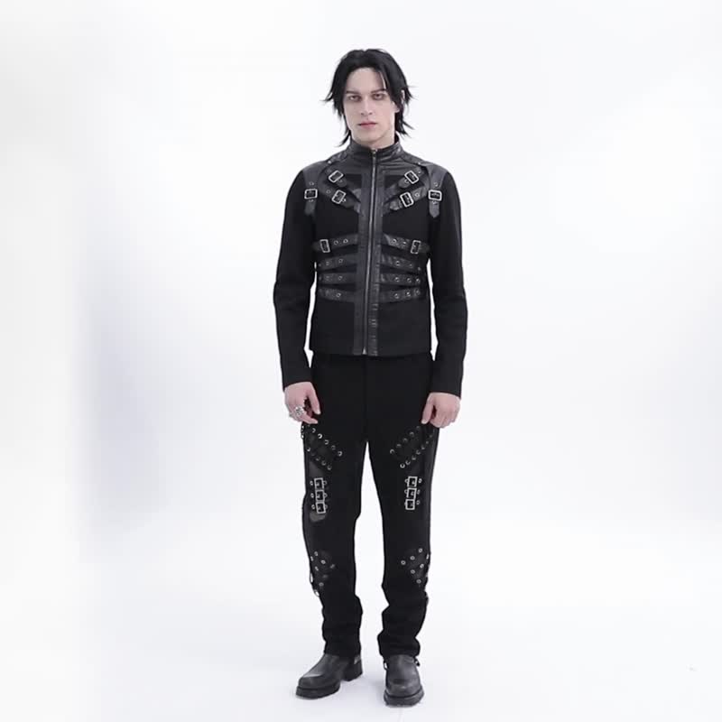 弗摩爾人斥候金屬孔洞外套 - 男夾克/外套 - 其他材質 黑色