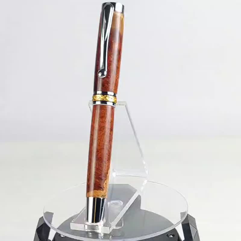 花梨榴鋼珠筆 /手工鋼珠筆/KOBE手工筆 - 鋼珠筆 - 木頭 咖啡色
