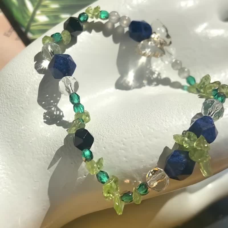 Customized birthday angel guardian Stone crystal bracelet - Bracelets - Crystal 