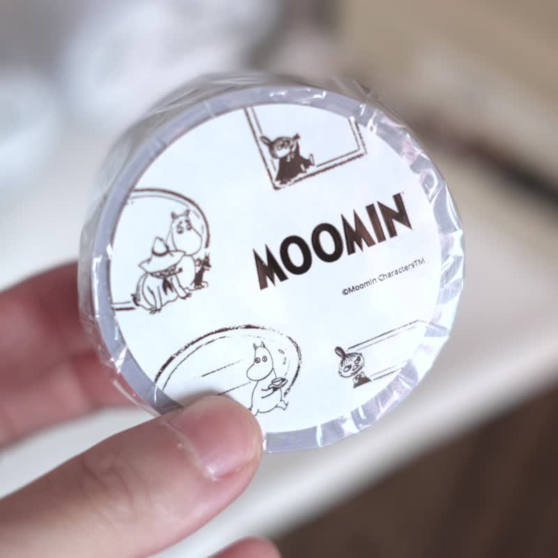 【Pinkoi x Moomin】 Labels Moomin labels Writing paper cut type tape sticker roll - มาสกิ้งเทป - กระดาษ 