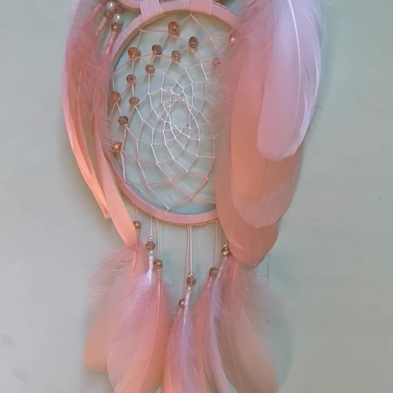 Owl dreamcatcher, Owl dream catcher, Owl wall decor, Owl home decor - ตกแต่งผนัง - งานปัก สีกากี