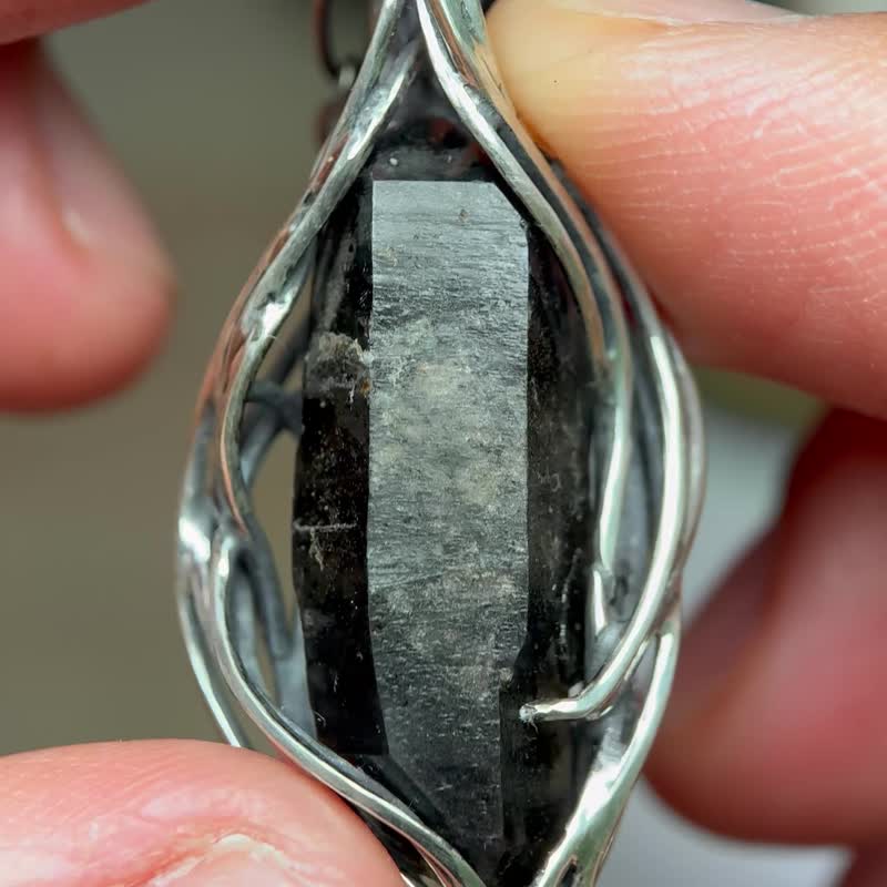 天然礦石 / 雲貴雙尖 / 一葉方舟 - 項鍊 - 純銀 銀色